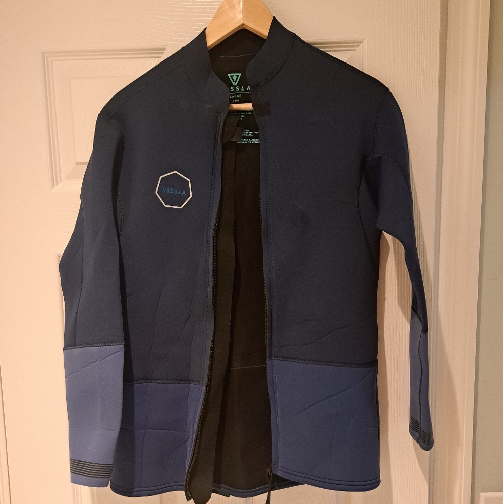 Vissla SOLID SETS 2MM FRONT ZIP JACKET Size Large